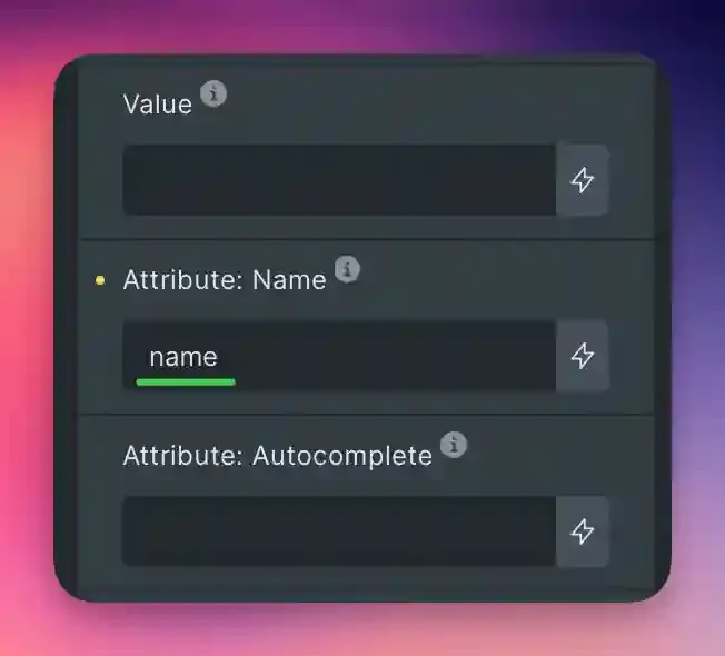 Setting Attribute Name