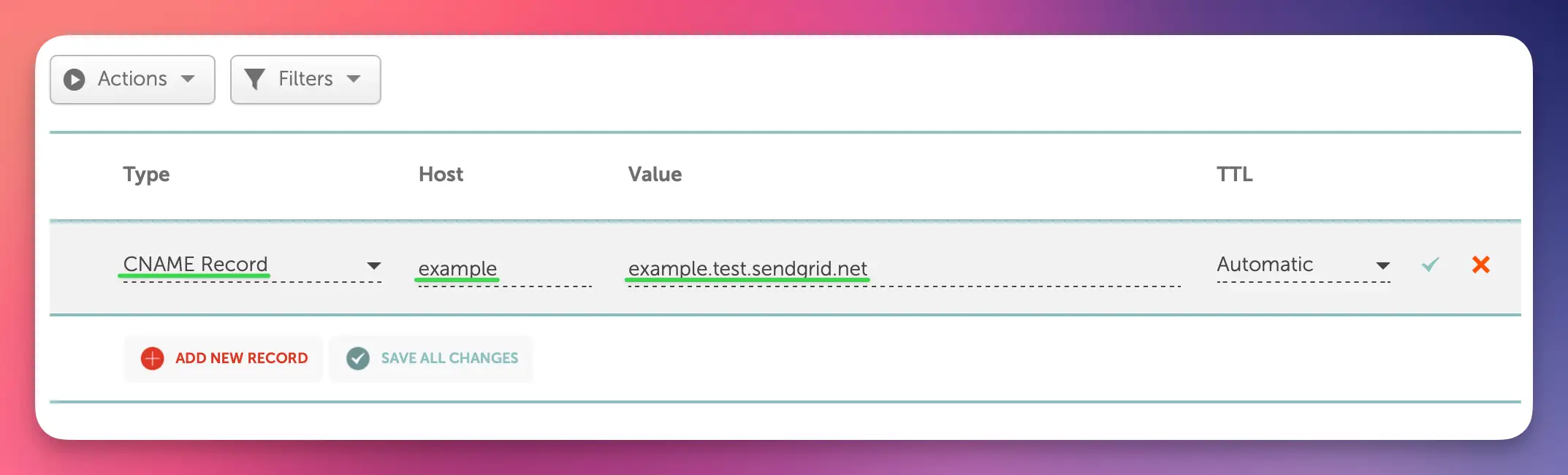 Adding Namecheap CNAME records