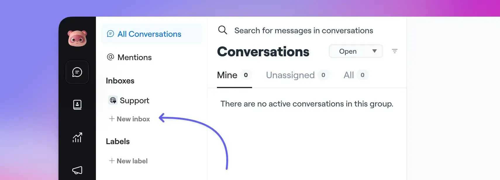 Creating a chat inbox